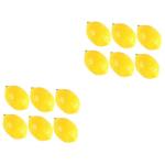 12 STK Mini-zitronenimitat Tropisches Fruchtdekor Partydekorationen Künstliche Frucht Künstliche Zitronen Klein Realistische Zitrone Gefälscht Miniatur-Zitrone Yellow PVC