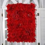 Künstliche Blumenwand, Künstliche Blumenwand Aus Seidenrose, Verwendet Für Hochzeiten, Rayon-Blumenwand, Verwendet Für Partys, Kirchenwände, Bühnenhintergrund(C,3m*3m)