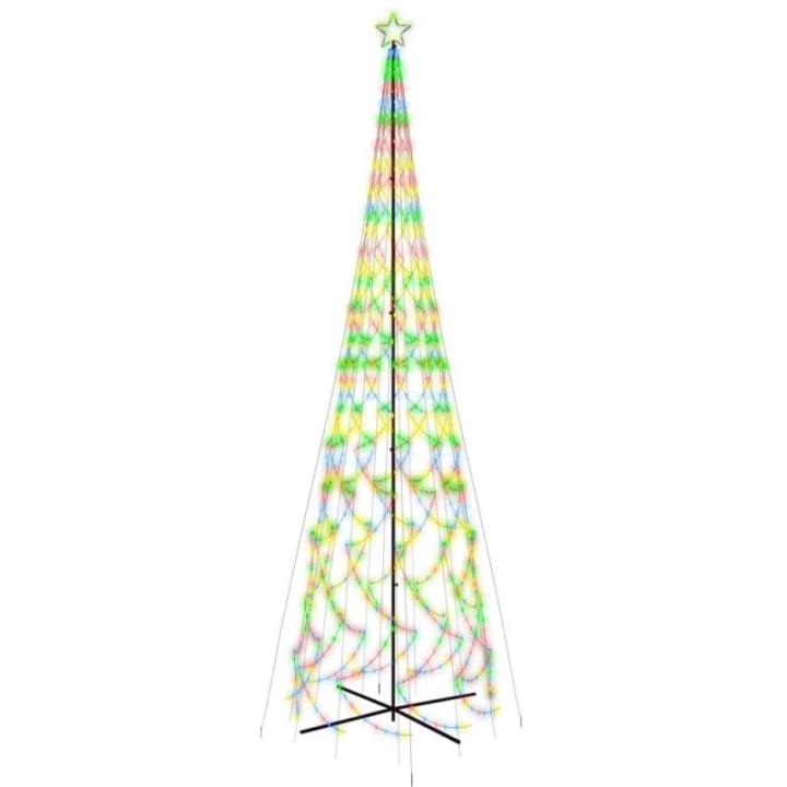 Kerstconus kleurrijk 3000 LED 230x800 cm