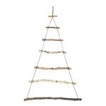 Houten boom kerstboom dennenboom wanddecoratie hangdecoratie om te versieren knutselen voor doe-het-zelf adventskalender Kerstmis Advent (natuur - 100 cm)