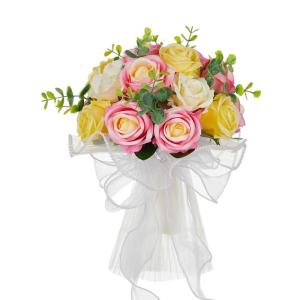 Hochzeitssträuße für Braut und Brautjungfern, künstliche Blumen als Hochzeitsdekoration