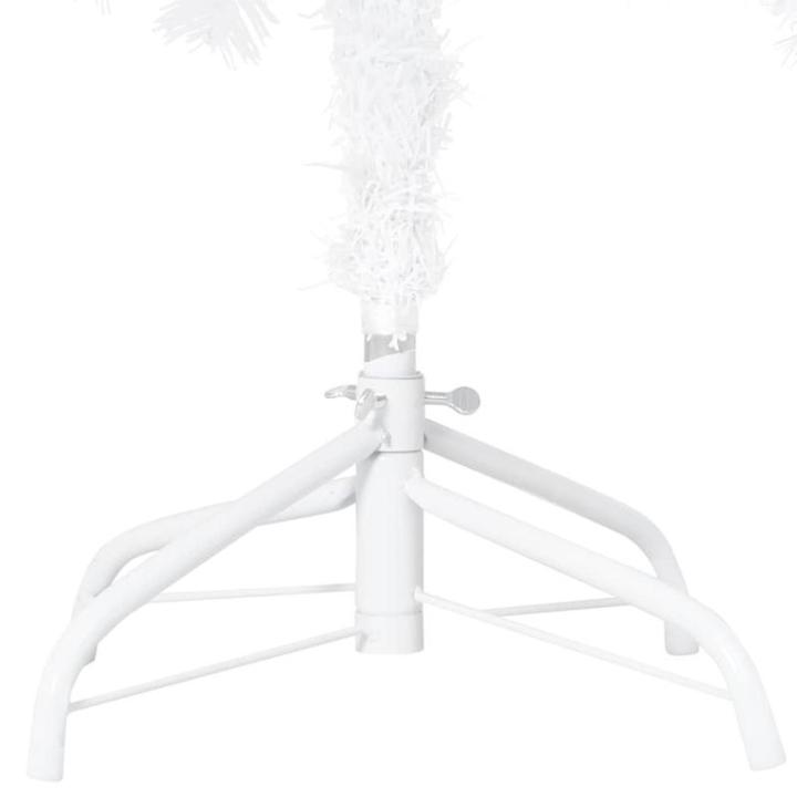 Kunstkerstboom met verlichting en ballen, dennenboom, kerstboom, decoratieve boom, kunstboom, kerstdecoratie, kerstdecoratie, kerstsfeer, kerstdecoraties, wit, 120 cm