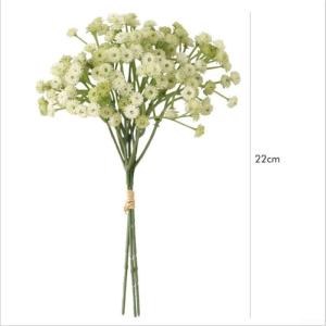 Künstliche Schleierkraut, lebensechte Blüte, allergiefreundliches Geschenk (grün)