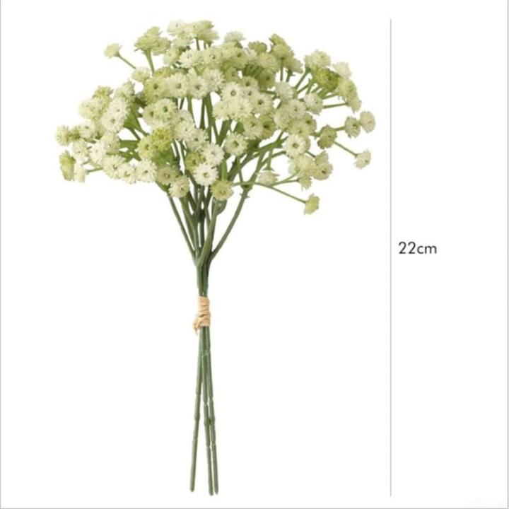 Künstliche Schleierkraut, lebensechte Blüte, allergiefreundliches Geschenk (grün)