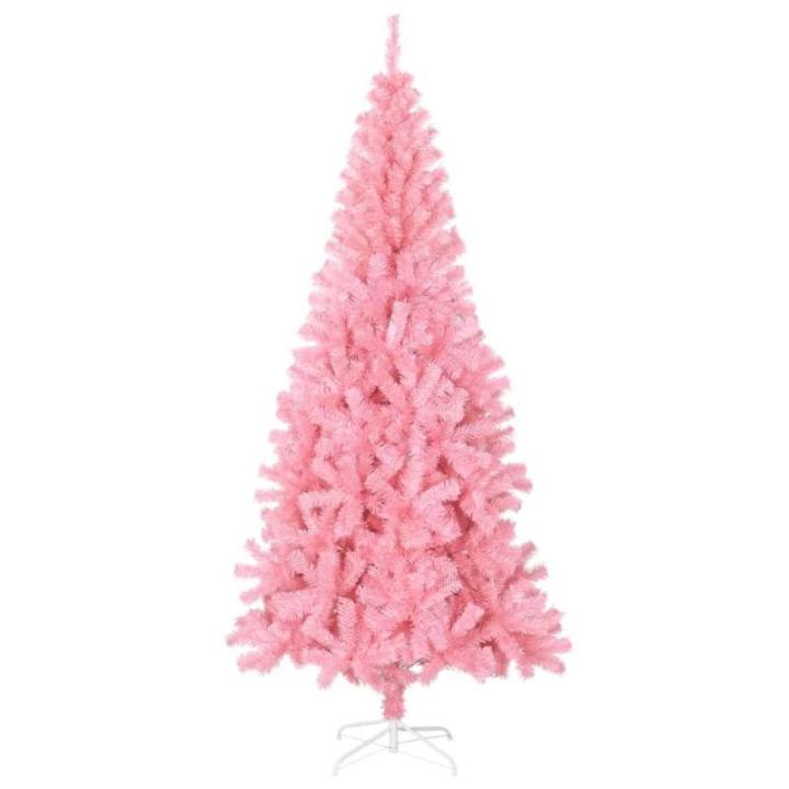 Christbaum künstlich,USB Weihnachtsbaum,Tannenbaum,Künstlicher Weihnachtsbaum mit Ständer Rosa 180 cm PVCchristmas Tree,Weihnachtsbaum mit Beleuchtung,