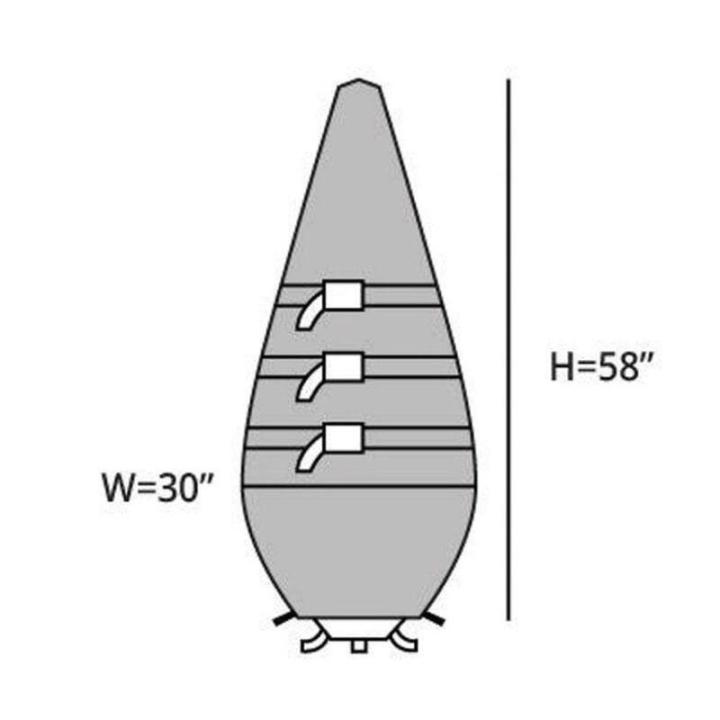 Aufrechte Weihnachtsbaum-Aufbewahrungstasche, Behälter, dekorative Weihnachtsbaum-Abdeckung mit Reißverschluss für den Innenbereich, Weihnachtsbaum, S