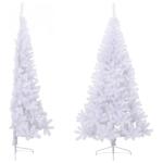 Kunstkerstboom met standaard, 210 cm hoog, kerstdecoratie, hoge kunstboom, pvc en staal, wit