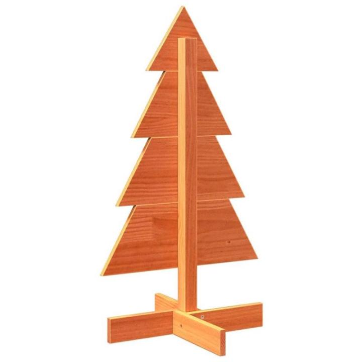 Weihnachtsbaum Weihnachtsdekoration Weihnachtsdeko Weihnachtsdekoration Baum Weihnachtsdekoration Holz zum Schmücken 80 cm Massivholz KieferWachsbraun