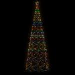LED kerstboom kerstboom lichtboom kerstdecoratie verlichting buiten verlicht lichtketting outdoor kegelvorm meerkleurig 1400 leds 160x500 cm