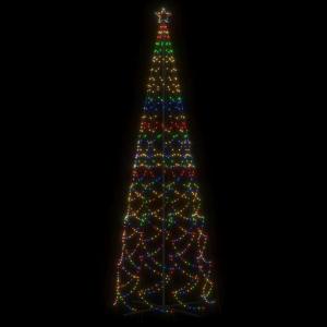 LED kerstboom kerstboom lichtboom kerstdecoratie verlichting buiten verlicht lichtketting outdoor kegelvorm meerkleurig 1400 leds 160x500 cm