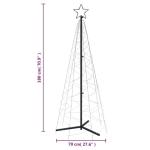 Kerstconus kleurrijk 500 leds 100x300 cm