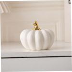 Nordic Keramische Pompoen Kunstmatige Groente Pompoen Decoraties Realistisch Pompoen Mini Pompoen Sculptuur Thanksgiving Pompoen Figuur Huishoudelijke Producten Bureau Wit