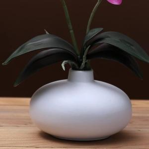 Kunstblumen Phalaenopsis-Kunstblumen-Arrangement mit Keramiktopf, künstliche Blumen, Seiden-Orchideen-Blume für den Tisch im Wohnzimmer für jeden Anlass