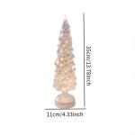 Beleuchteter Tisch-Weihnachtsbaum, Weihnachtsschmuck, Nachtlicht, Nachtlampe für Kaminsims, Schlafzimmer, Fenster, Regal, Wohnzimmer, L White