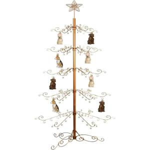 84 Inch Ornament Display Boom Stand Metalen Kerst Smeedijzeren Hanger Haak voor Halloween Opknoping Decoraties Eco Gift Goud