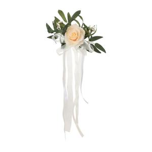 Künstliche Stuhllehne, Blumenarrangement, mehrfarbig, für den Außenbereich, Hochzeit, Stuhl, Dekoration, Hochzeitsdekoration
