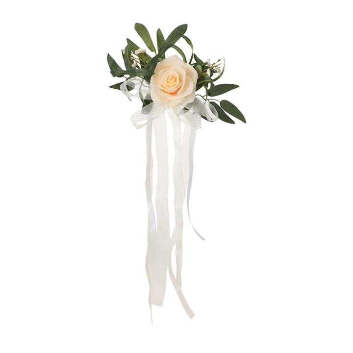 Künstliche Stuhllehne, Blumenarrangement, mehrfarbig, für den Außenbereich, Hochzeit, Stuhl, Dekoration, Hochzeitsdekoration