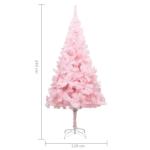 Künstlicher Weihnachtsbaum mit Ständer Christbaum Tannenbaum Kunstbaum Weihnachten Künstlicher Weihnachtsbaum Weihnachtsdeko Rosa 240 cm PVC