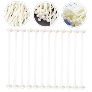 20st Simulation Flammulina Velutipes Lebensechtes Gemüse Kinderspielzeug Mikro-landschaftsdekoration Shop-Display-Nadel-pilz-Ornament Küchensimulation Gemüse Weiß PVC