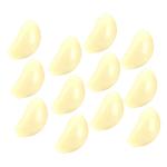 5 Sätze 5 Sets Künstlicher Knoblauch Gefälschtes Gemüse Gemüse Display Requisiten Küchendekoration Knoblauchflocken Modell Simulation Knoblauchflocken Dekor 12 Stück * 5
