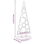 Metalen kerstboom groot voor decoraties, dennenboom van metaal, 150 cm, kerstboom met standaard, ruimtebesparende doe-het-zelf decoratie, dennenboom, zwart