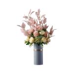 Kunstblumen Künstliche Blumen, Moderne Blumenstrauß-Dekoration, Hortensie, Eukalyptus, künstliches Blumenarrangement, künstlicher Bonsai für Wohnzimmer für jeden Anlass