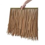 Simulatie dakpannen, weerbestendig, kunststof, kunsttegels, 50 cm x 50 cm, voor Tiki-bar, dakkuinen, terrasdek, paviljoenen, patio-zonwering (maat: 15 stuks, kleur: chocoladekleur)