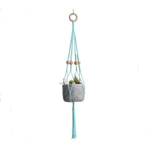 Handgemaakte Macramé Bedrijfshanger Bloem / Pot Hanger Pot Vak voor Wanddecoratie Count/Tuin Pothouder voor Planten (Kleur: DTC1015)