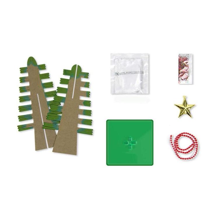 【UK Stock】 Mini kerstboom magie groeien, papieren boom DIY kristal kweekkit/ornamenten decoratie speelgoed nieuwigheid kerstcadeau jongens meisjes wetenschapskits en speelgoed 