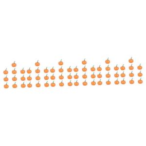 6 Sätze Künstlicher Kürbis Künstliches Kürbisdekor Kürbiskernstück Ernten Halloween-kürbis-Requisite Mini-dekor Herbstdeko Lebhafter Kürbis Kürbis-dekor Yellow Plastik 10