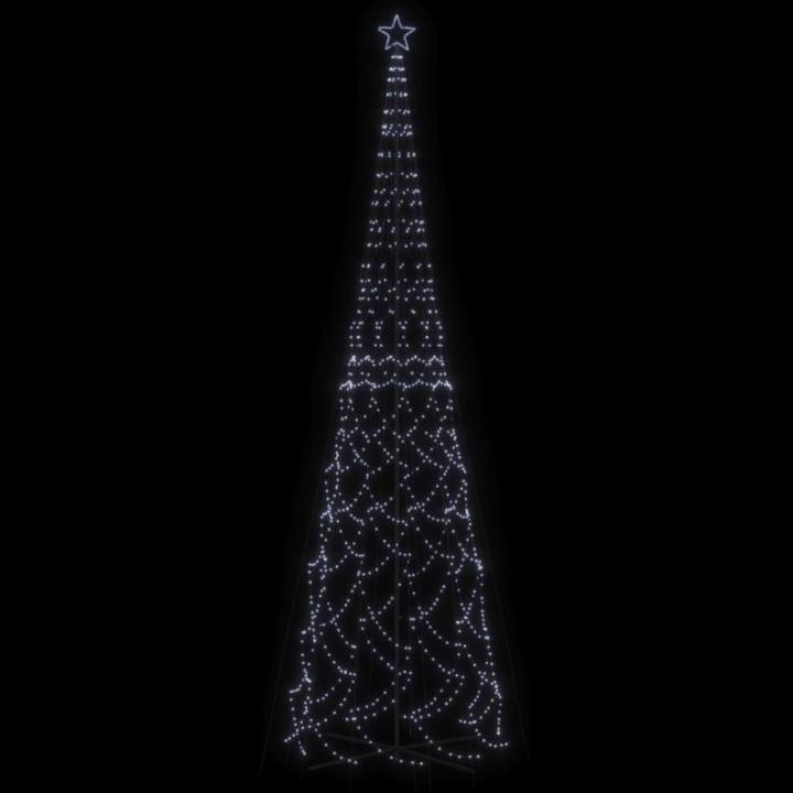 Mobili Weihnachtsbaum mit Kegel, kaltweiß, 3000 LEDs, 230 x 800 cm, Weihnachtsdekoration, Weihnachtsbaum, künstlicher Weihnachtsbaum, dünner Ständer
