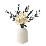 Kunstblumen Gefälschte Blumen mit Vase, rustikale Dekorationen für das Heimbüro, kleine Vase, Blumenstrauß, Dekoration für den Esstisch für jeden Anlass