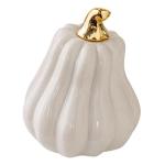 Nordic Keramische Pompoen Oogsten Herfst Pompoen Figuren Kunstmatige Groente Realistische Pompoen Herfst Figuur Pompoen Decoratie Sculptuur Halloween Wit