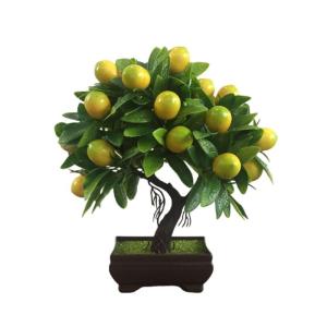 Kunstblumen Künstliche Obst-Topfpflanze, Kunst-Mini-Kunststoff-Obstpflanzen, Kunstpflanzen im Topf, für Geschäft, Büro, Zuhause, Tischdekoration für jeden Anlass