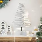 Weihnachtsbaum, Tannenbaum Holz zum Schmücken, Christbaum Holzbaum DIY Weihnachten Dekoration, Dekobaum Weihnachtsdeko, Weiß 80cm Massivholz Kiefer
