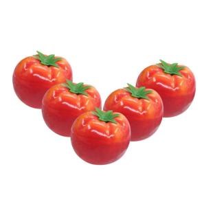 5 Sätze Nachahmung Tomate Lebensechtes Modell Künstliche Lebensechte Tomate Künstliche Tomaten Dekorative Tomaten Gefälschte Tomate Essen Zum Ausstellen Schaum Rot 5 Stück * 5