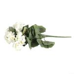 Gefälschte Geranien Blumen Kunstpflanze Blume Geranie Busch Blumen Künstliche Flora Pflanze Home Dekorative Accessoires Künstliche Pflanzen (Weiß)