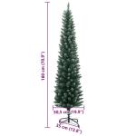 Kunstkerstboom, slank, dennenboom, kerstboom, oncht, kerstdecoratie, 300 leds, 180 cm