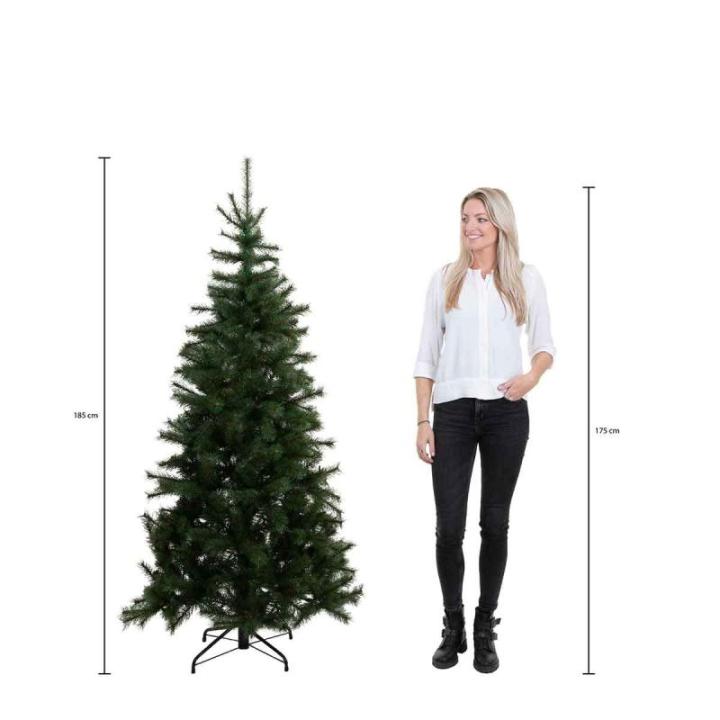 788041 Kunstkerstboom Forest Frosted Pine Hoogte 185 cm Diameter 130 cm, Takken 942, groen