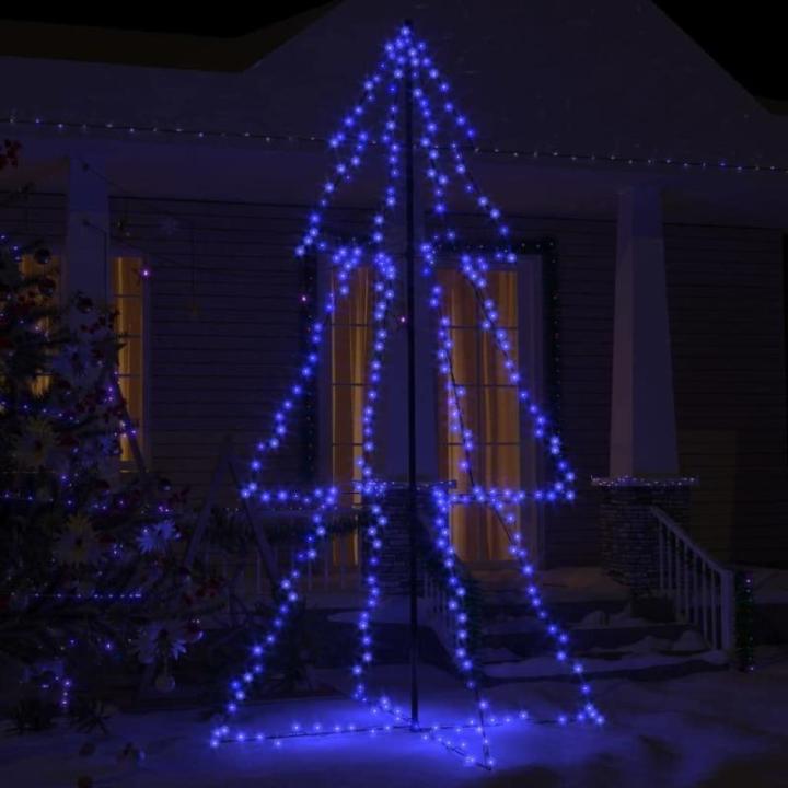 Weihnachtskegelbaum Weihnachtsbaum Lichterbaum Beleuchtet Dekobaum Weihnachtsdeko Lichterkette Beleuchtung 300 LEDs Indoor Outdoor 120x220cm