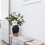 Kunstmatige olijftak met magnoliabloem
