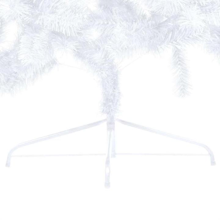 Künstlicher Halb-Weihnachtsbaum Beleuchtung Kugeln Weiß 150 cmWeiß und Golden