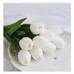Kunstblumen Künstliche Blumen, Tulpe mit Vase, künstliche Pflanzen, künstliche Pflanzen für Heimdekoration – Seidenblumen-Arrangement für Partys für jeden Anlass