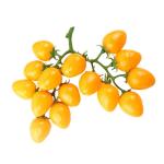4 Stück Simulierte Kleine Tomaten Künstliche Kirschtomaten-Modell Gefälschte Kirschtomaten Lebensechte Frucht Küche Kirschtomaten Prop Hausbedarf Wohndekoration Yellow Schaum