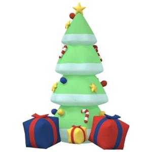 Opblaasbare kerstboom met kunstkerstboom, kerstboom, kerstboom, dennenbomen, kerstboom, kerstboom, 240 cm