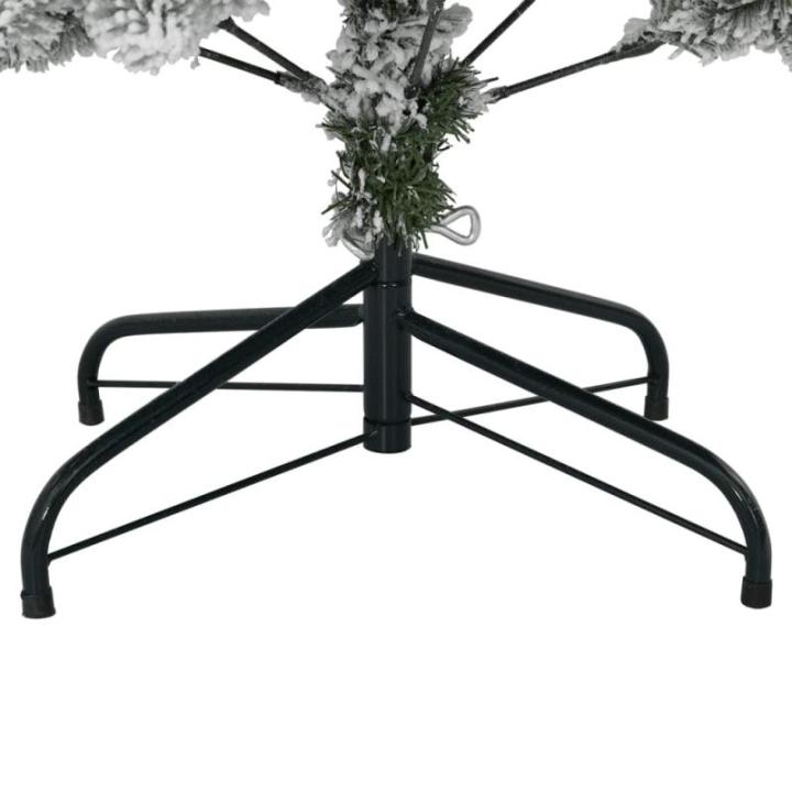Tannenbaum Kunstbaum mit PVC-Spitzen, Weihnachtsdeko Dekobaum für Innen Außen Künstlicher Weihnachtsbaum Klappbar Beschneit 120 cm
