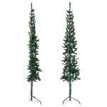 Künstlicher Weihnachtsbaum Grün 150 cm Höhe PVC-Material Halb-Weihnachtsbaum Platzsparend Wand Christbaum Innen- und Außenbereich Wirtschaftliche Weihnachtsdekoration Festliche