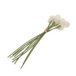 1Stk Simulierte Kugelchrysantheme Blumendekor selber Machen Hochzeitssträuße Layout- künstliche Blumen künstliche blüten schmücken Blumenarrangement Strauß Plastik Weiß