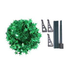 Lametta-pop-up-Weihnachtsbaum, einfach zu montierender, zusammenklappbarer künstlicher Bleistift-Weihnachtsbaum mit glänzenden Pailletten für die heimdekoration – grün, 1,5 m