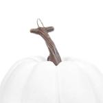 7 stuks kunstpompoenen, kunstpompoenen, Halloween-pompoenen, neppompoen voor Halloween-decoratie, festival, boerderij, keukentafel, wit